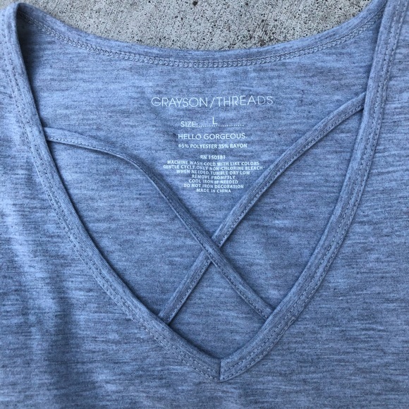 NWT Grayson Threads Peace Cross Tank Top - Picture 3 of 5